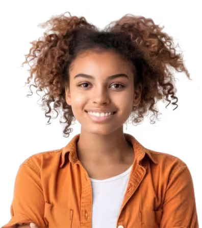 Jovem empreendedora sorrindo